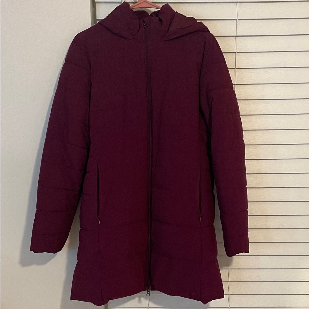 Swiss Tech Women's Puffer Jacket - Deep Burgundy